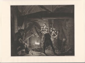 Perhe seppäpajassa Rautatako tekijältä Richard Earlom