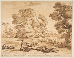 Maisema paimenen ja paimentaren kanssa, 1776.
