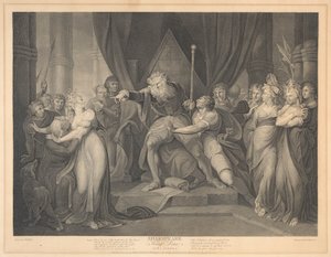 Shakespeare, Kuningas Lear, I näytös, I kohtaus tekijältä Richard Earlom