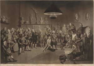 Kuninkaallinen taideakatemia tekijältä Richard Earlom, after Johann Zoffany