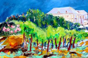 Chateau ja viiniköynnökset, 2017 tekijältä Richard Fox