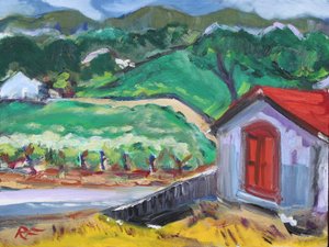 Punainen ovi, Sonoma, 2017 tekijältä Richard Fox