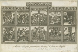 Lichfield - Muinainen alttaritaulu: kaiverrus, nd [c 1785] (painettu)