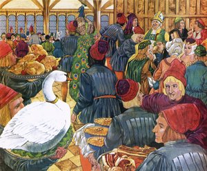 Yorkin uuden arkkipiispan juhla vuonna 1467. tekijältä Richard Hook