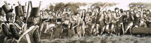 Vuonna 1797 joukot kutsuttiin paikalle tukahduttamaan Rugbyssä mellakoivia koulupoikia... tekijältä Richard Hook