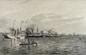 Naval Review Kielissä 3. syyskuuta 1890 tekijältä Richard Huenten