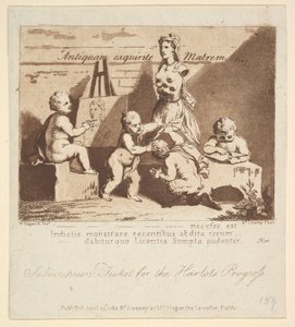 Pojat kurkistamassa luontoon, 1782.