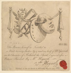 Naamio ja paletti, 1781.