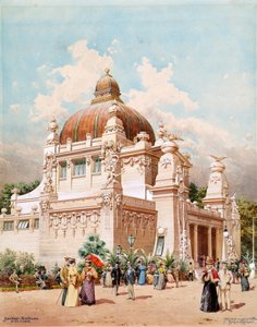 Wienin Jubilee Expo 1898. Wienin kaupungin paviljonki, 1898. tekijältä Richard Moser