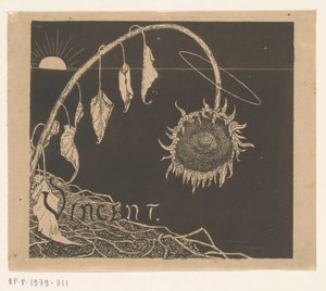 Kansisuunnittelu: Richard Roland Holst, Vincent Van Goghin perinnön näyttely, 1892