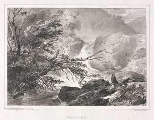 Kuvaukselliset näkymät Skotlannista: Brackline, 1826. tekijältä Richard Parkes Bonington