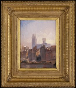 Rouenin katedraali, auringonnousu tekijältä Richard Parkes Bonington