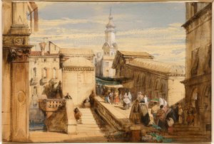 Rialton silta, Venetsia tekijältä Richard Parkes Bonington