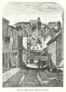 Redruth High Street (kaiverrus) tekijältä Richard Principal (after) Leitch