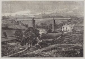 Mottram Viaduct Manchesterin, Sheffieldin ja Lincolnshiren rautatien varrella tekijältä Richard Principal Leitch