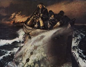 Saattueen kanssa käydyn taistelun jälkeen (värilitografia) tekijältä Richard Schreiber
