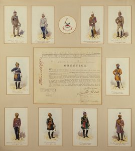 Brittiarmeijan upseerit univormuissa R. Simkin, 1800-luku