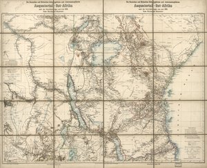 Saksan ja Ison-Britannian protektoraatit ja etupiirit Päiväntasaajan Itä-Afrikassa: kesäkuussa 1890 tehtyjen sopimusten mukaisesti tekijältä Richard; Sprigade Kiepert