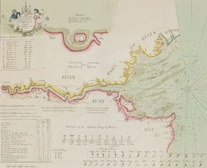 Thames-joen ja suiston kartta tekijältä Richard Stanier
