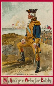 George Washington Yorktownissa (kromoliitti) tekijältä Richard Veenfliet