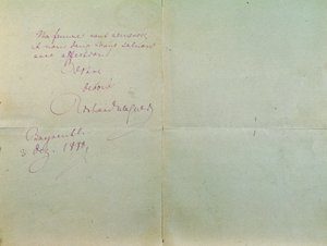 Richard Wagnerin käsinkirjoitettu kirje Luigi Mancinellille, 3. joulukuuta tekijältä Richard Wagner