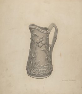Parian Ware -siirappikannu tekijältä Richard Whitaker