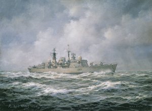 H.M.S. Exeter merellä, 1990