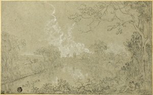 Dee-joen rannat lähellä Eaton Hallia, Cheshire tekijältä Richard Wilson