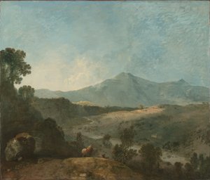 Cader Idris, jossa on Mawddach-joki, n. 1774. tekijältä Richard Wilson