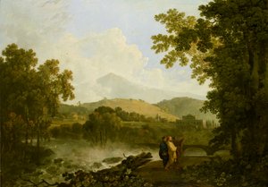 Cicero ja hänen kaksi ystäväänsä, Atticus ja Quintus, hänen huvilassaan Arpinumissa, 1769-1770