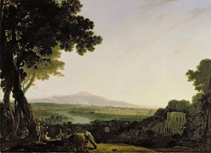 Rooma Villa Madamasta (öljy kankaalle) tekijältä Richard Wilson