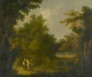 "Madaman huvilan puutarha, Rooma", 1723-1782 tekijältä Richard Wilson