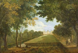Wilton House, Itänäkymä vanhasta sisäänkäynnistä (öljy kankaalle) tekijältä Richard Wilson