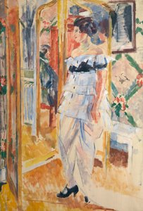 Retrato de Madame Giroux, c.1912-13 (óleo sobre tela) finlandês