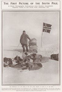 Ensimmäinen kuva etelänavalta (m/w kuva) tekijältä Roald Engelbergt Gravning Amundsen