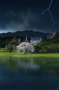 Julmin kuukausi, 2008 (akryyli laudalle) tekijältä Rob Wood