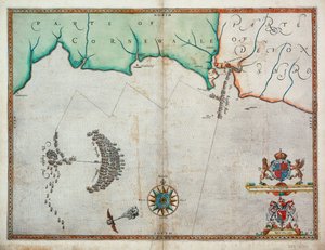 Englantilaiset hyökkäävät Espanjan laivastoon Plymouthin lähellä 31. heinäkuuta.