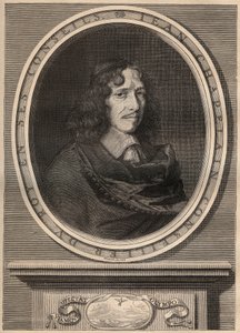 Jean Chapelainin (1595-1674), ranskalaisen runoilijan muotokuva - Kaiverrus - Jean Chapelain (1595-1674) Ranskalainen runoilija ja kirjallisuuskriitikko - Kaiverrus Nanteuuil et grave par Peulot. tekijältä Robert (after) Nanteuil