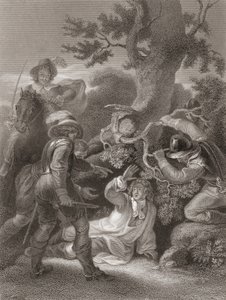 Monmouthin herttua Sedgemoorin taistelun jälkeen. Englannin historia, julkaistu 1859.