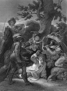 James Monmouthin herttua, Kaarle II:n avioton poika (kaiverrus).