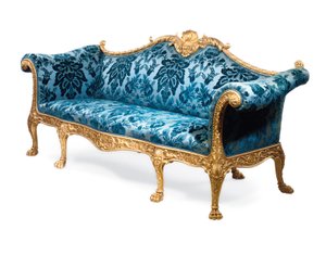 George III kullattu sohva tekijältä Robert Adam