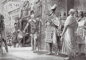 Agesilaus Egyptissä (litografia) tekijältä Robert Ambrose Dudley