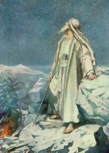 Tähtien laskeminen (väri litho) tekijältä Robert Ambrose Dudley