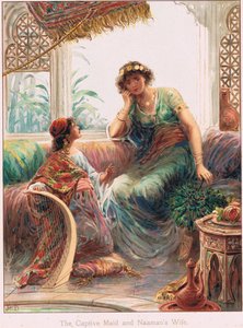 Kuvitus Ernest Nisterin teoksesta "Raamatun tarinoita", n. 1910 (värilitho) tekijältä Robert Ambrose Dudley