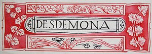 Desdemona, Anna Murphy Jamesonin Shakespearen sankaritarista tekijältä Robert Anning Bell