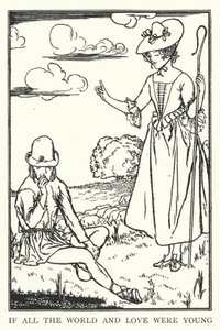 Jos koko maailma ja rakkaus olisi nuoria (litho) tekijältä Robert Anning Bell