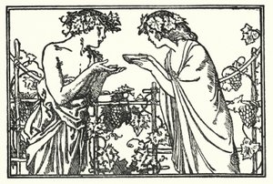 Kuvitus John Keatsin runoille: Endymion (litho) tekijältä Robert Anning Bell