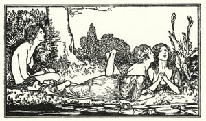 Kuvitus John Keatsin runoille: Endymion (litho) tekijältä Robert Anning Bell