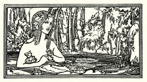 Kuvitus John Keatsin runoille: Endymion (litho) tekijältä Robert Anning Bell
