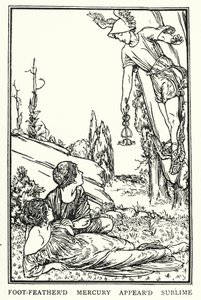 Kuvitus John Keatsin runoille: Endymion (litho) tekijältä Robert Anning Bell